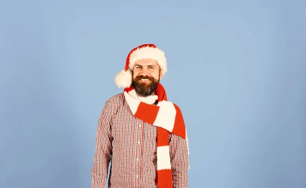 Santa with ginger beard and white smile — Stock Photo, Image