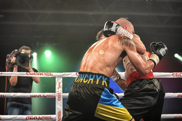 Kyiv Ucrânia Setembro 2017 Show Boxe Sparta Incluiu Seis Lutas — Fotografia de Stock