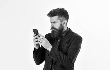 İş başarısızlık kavramı. Sakallı adam kötü haber hakkında onun hatası vardır.