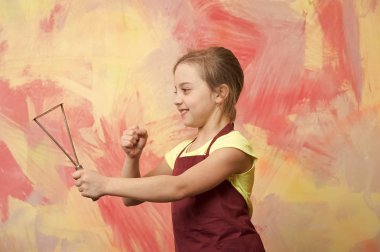 Şef çocuk ile patates hovarda.