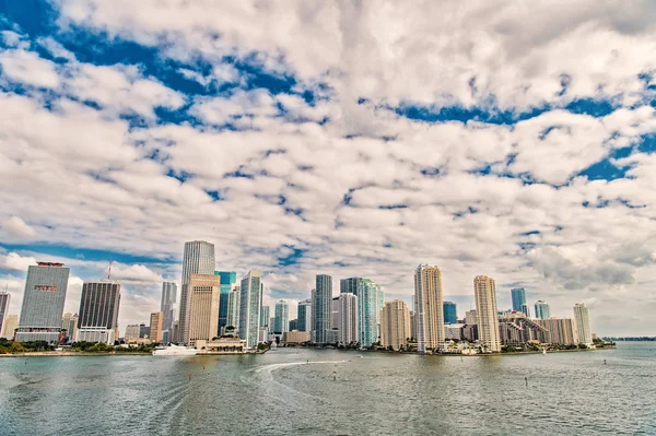 Aerial view of Miami waterfront — Stock Photo, Image
