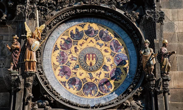 Astronomische Uhr in der Prager Altstadt — Stockfoto