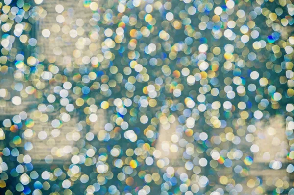 Abstract colorful Bokeh circles Christmas background — Stock Photo, Image