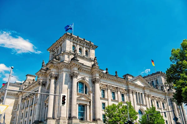 Reichstag budynku, siedziba niemieckiego Parlamentu — Zdjęcie stockowe