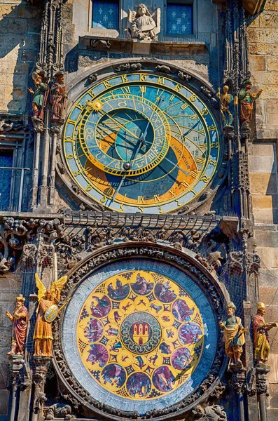 Orologio Astronomico Praga Nel Centro Storico Praga Repubblica Ceca — Foto Stock