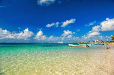 Yaz tatili deniz Beach deki Costa Maya, Meksika