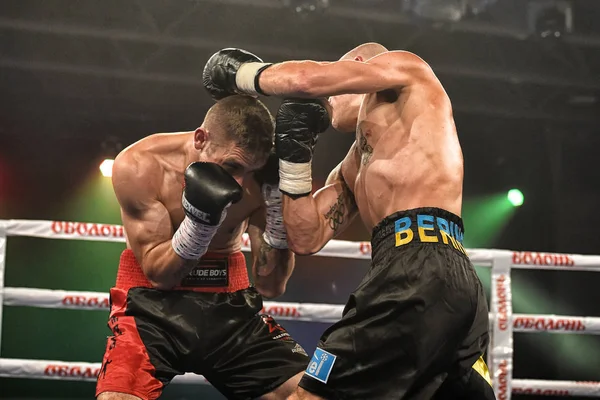 Kiev Ucrania Septiembre 2017 Espectáculo Boxeo Esparta Incluyó Seis Peleas —  Fotos de Stock