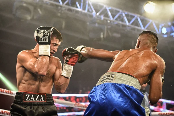 Kyiv Ucrânia Setembro 2017 Show Boxe Sparta Incluiu Seis Lutas — Fotografia de Stock