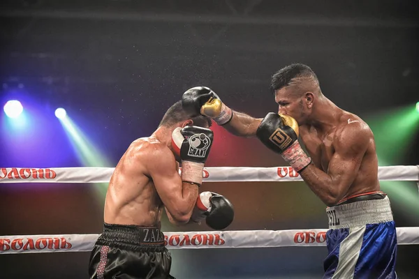 Kyiv Ukraine September 2017 Sparta Boxing Show Included Six Ranking — Stock Photo, Image