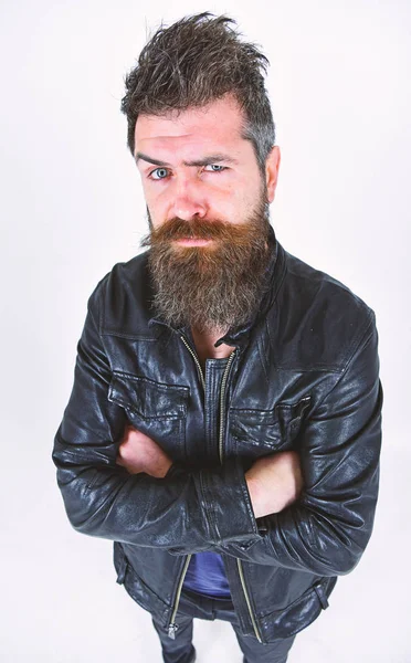 Beardy hipster. Brutal hipster on summer landscape. Bearded man in trendy  hipster style outdoor. Caucasian hipster with thick beard hair and stylish  haircut Stock Photo by ©stetsik 279012422