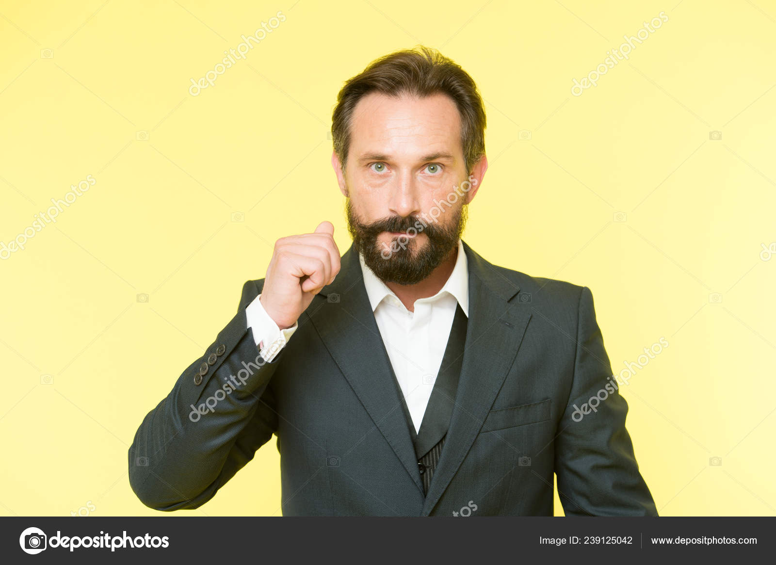 Homme barbu. Mode masculine de formelle. homme d\u0027affaires