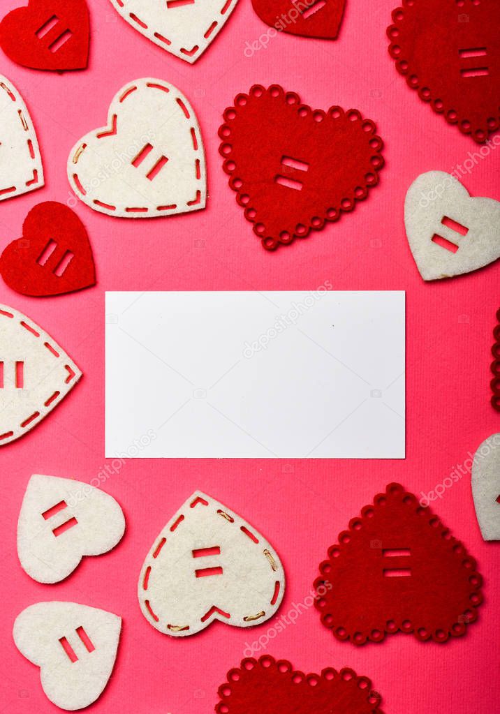 Valentines holiday celebration. Decoration heart background. Love symbol valentines. Valentines day advertisement. Lovely background. Texture hearts close up. Romantic message valentines day.