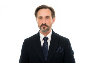 Kendinden emin ve başarılı. Formal giyim'olgun iş adamıdır. Gri sakal saç ile komuta sizde. Sakallı olgun adam iş tarzı. Şık iş kişi yaşlı. Bir takım elbise ve kravat geri