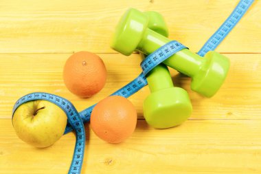 Teyp, meyve ölçme ile dambıl halter kavramı, ağırlık