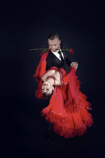 Dance ballroom couple — Stock Photo, Image