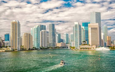 Miami şehir manzarası görünümü