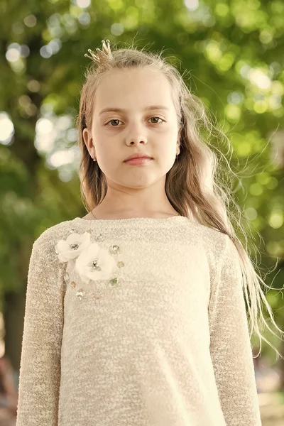 Retrato de una encantadora princesita feliz —  Fotos de Stock