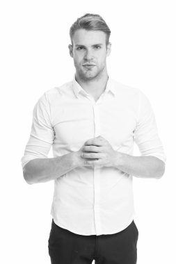 Değişmek benim tarzım ve saçımı seviyorum. Erkek tıraş ihtiyaç duyar. Sakallı adam kaygan saç stili ile. Kısa sakal saçlı yakışıklı adam. Tıraş Yasası eğlenceli değil