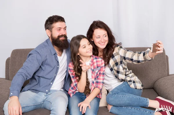 Hooked on Phone. Family Play Mobile Phone Game at Home. Staying Connected  with Cell Phone. Family Communication Stock Photo - Image of beard, baby:  180857330