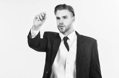 Modelleme ve tasarım. Dijital teknoloji. İnteraktif yüzey. Dijital modelleme iş için. Modern iş fırsatı. İş tahmin ediliyor. İş adamı mimar mühendis etkileşim dijital yüzey