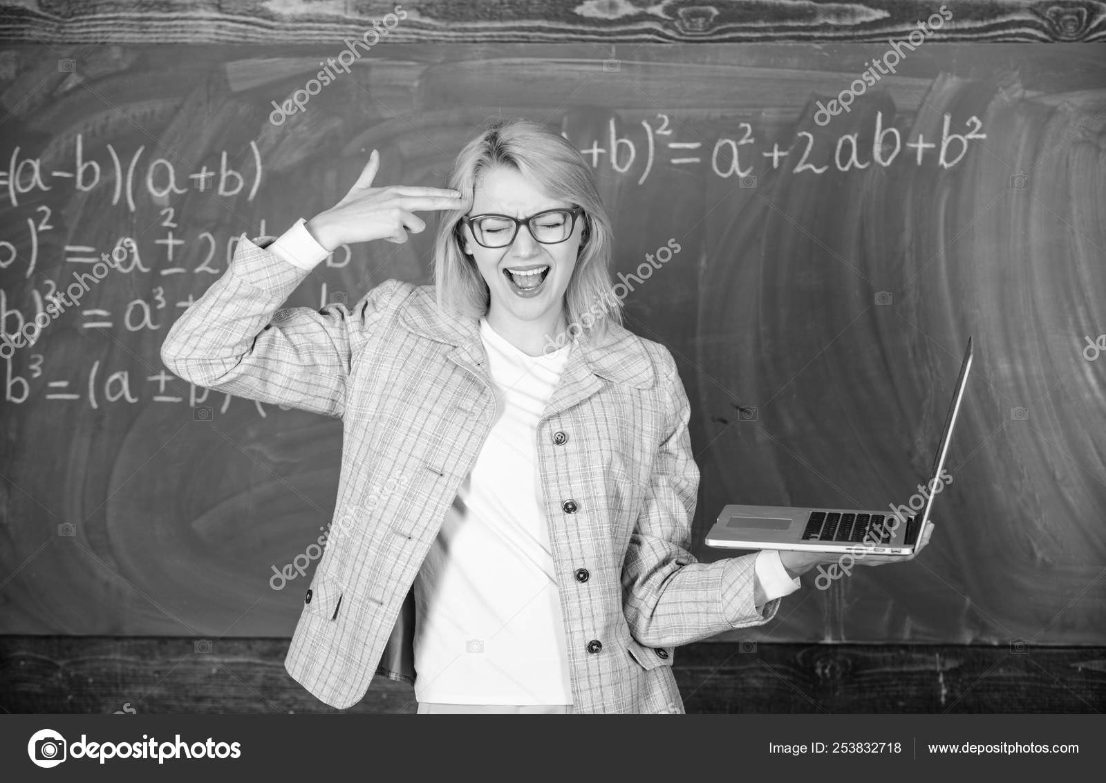 Tired teacher annoyed by her job. Educational reforms concept. Woman