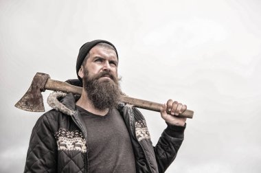 adam hipster veya sakal ve bıyık adam