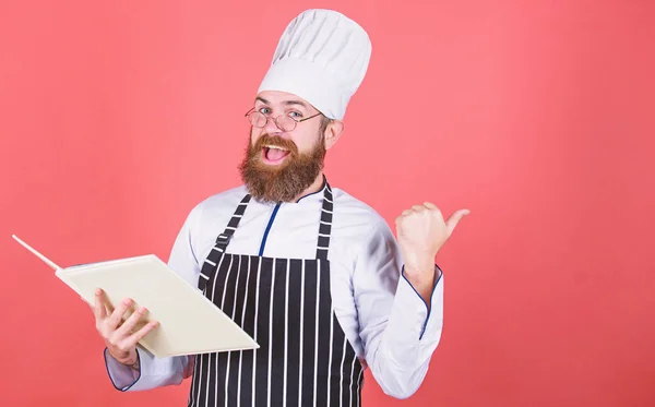 Vegetarian. Mature chef with beard. Healthy food cooking. Chef man in hat. Secret taste recipe. Dieting and organic food, vitamin. Bearded man cook in kitchen, culinary. Thanks for your purchase — Stock Photo, Image