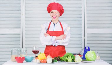 Lezzetli ve kolay yemek tarifleri. En iyi mutfak tarifleri evde denemek için. Bayan çok güzel Şef mutfak sanatları öğretiyorum. Profesyonel mutfak ipuçları. Mutfak Haritayı kavramı. Kadın güzel Şef önlük ve şapka giymek