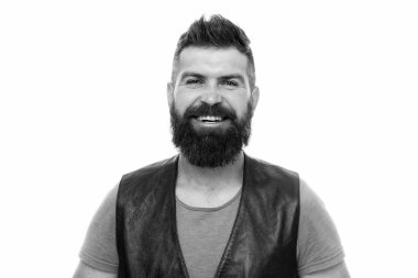 Hippi sakal acımasız adam ile. Erkeklik kavramı. Berber dükkanı ve sakal damat. Stil sakal ve bıyık. Moda trend sakal bakım. Erkeklik vahşeti ve güzellik. Yüz saç tedavisi