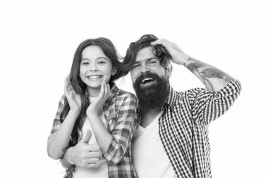 Dostluk ilişkileri. Ebeveynlik ve çocukluk. Babalar günü kavramı. Çok güzel baba ve sevimli çocuk. Baba olduğum için mutluyum. Birlikte kafayı. Baba ve kız eğleniyor. Çocuk ve baba arkadaşlarım