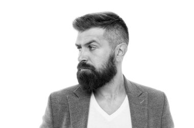 İnsan sakallı hipster şık moda ceket. Her fırsatta mükemmel Casual ceket. Doğal kumaş giysileri rahat hissediyorum. Basit ve rahat. Rahat kıyafet. Erkek Giyim ve moda konsepti