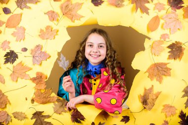 olumlu bir ruh hali içinde çocuk. Yağmur koruma küçük kız. Sonbahar modası. sonbahar güzelliği. Mutlu çocukluk. sezon tahmini. sonbaharda çocuk yaprakları. küçük kız moda yağmurluk vardır. Sonbahar stilinde güzellik