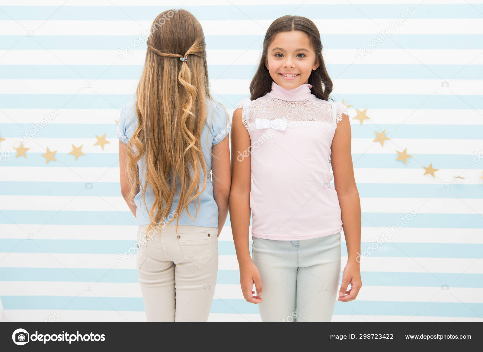 The Different Hair Types Adorable Girls With Long Loose Hair In