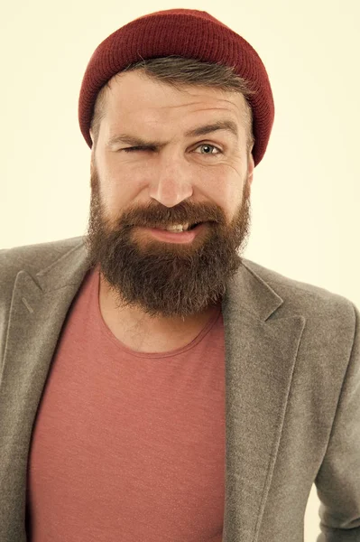 Roupa casual. Escola de boas maneiras. Dicas e truques homem bonito. Atraente e bonito. Barbudo e bonito. Conceito de auto-aperfeiçoamento. Gostas do meu estilo? Barbudo hipster pessoa brutal — Fotografia de Stock