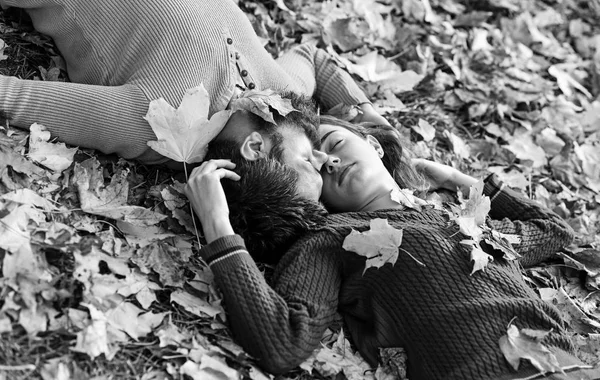 Concepto de relación y tiempo de caída. Pareja enamorada —  Fotos de Stock