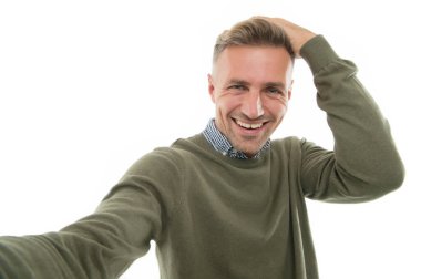 - Nasıl görünüyorum? Yaşam tarzı blogcusu. Şahsi blog için selfie çeken yakışıklı hippi. Hayatı çevrimiçi blogda paylaşın. Dijital etki yaratan konsept. Çevrimiçi yayın. Kişisel blog sosyal ağları