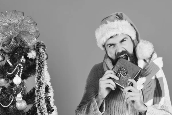 Kara Cuma, Noel 'den önce gelir. Sakallı adam — Stok fotoğraf