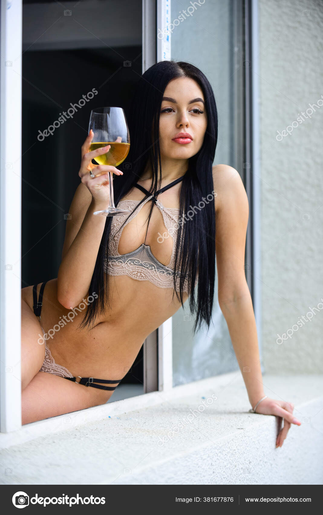 Sexy Woman Drinking