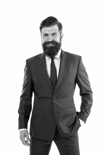 Business people. Transactions That Drive Commerce. Businessman concept. Confident businessman handsome bearded man formal suit. Successful businessman well groomed appearance. Motivated entrepreneur — Stock Photo, Image