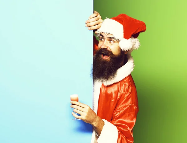 Sourire barbu santa claus homme — Photo