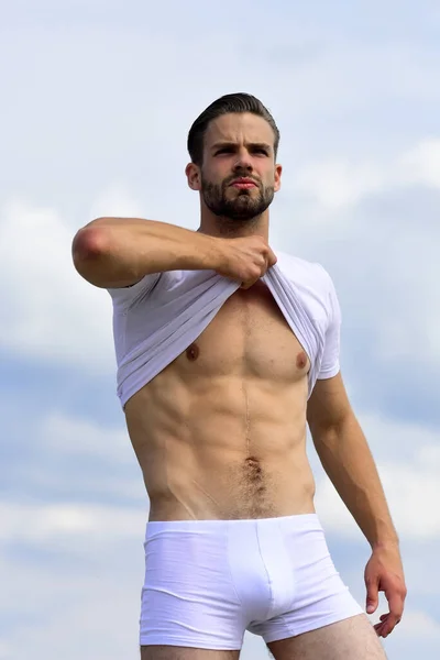 Male body with sexy torso as health and fitness concept — Stock Photo, Image