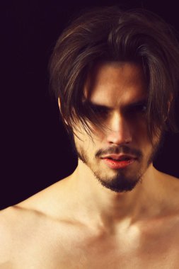 Sakallı maço adam portresi