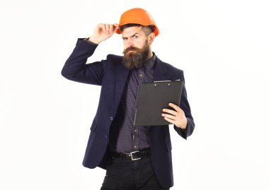 Mühendis veya mimar yeni projeye hazır.