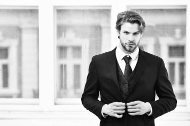 Ofisteki iş adamı. Özgüven ve karizma Güven ve karizma kavramı, boşluğu kopyala