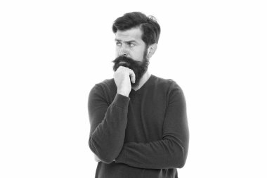 Alındım. Vahşi olgun adam ilham perisini ifade ediyor. İnsani yüz duyguları. Duygusal sakallı adam düşüncesi. Berber dükkanını ziyaret etme zamanı. Sakallı düşünceli hippi. Saç modası ve güzellik