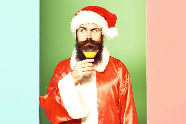 Drôle barbu santa claus homme — Photo