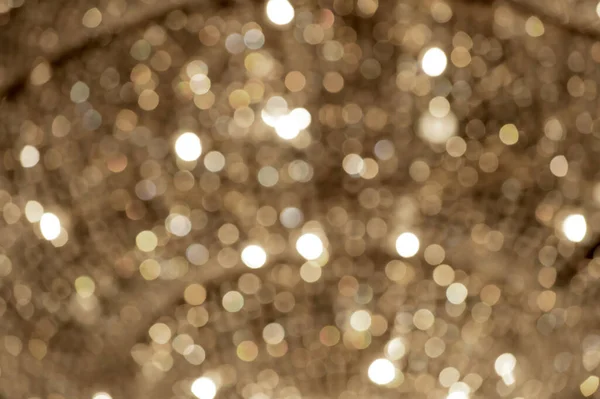 Sfondo di oro bokeh luce sfocata — Foto Stock