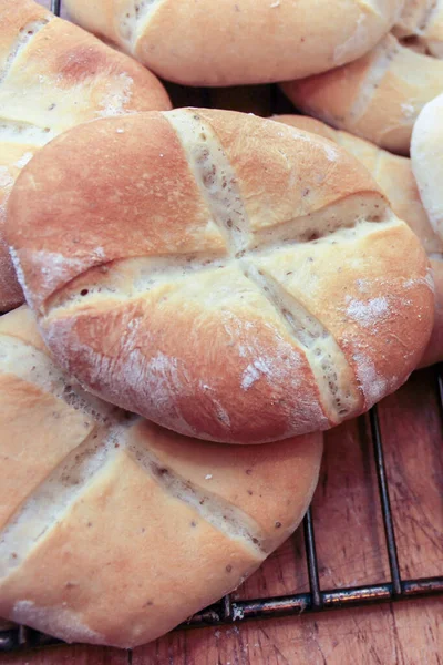 Yapımı Ekmeğe Yakın Çekim — Stok fotoğraf