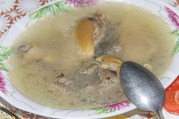 Carne Pato Gelatinoso Caseiro Prato Tradicional Russo Ucraniano Moldavo Romeno — Fotografia de Stock