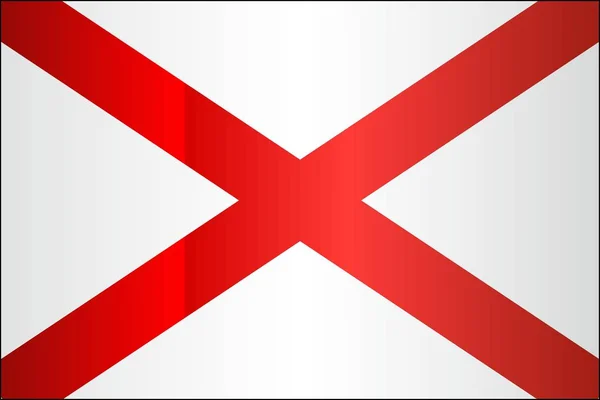 Bandera Grunge Alabama Ilustración Bandera Del Estado Alabama — Archivo Imágenes Vectoriales